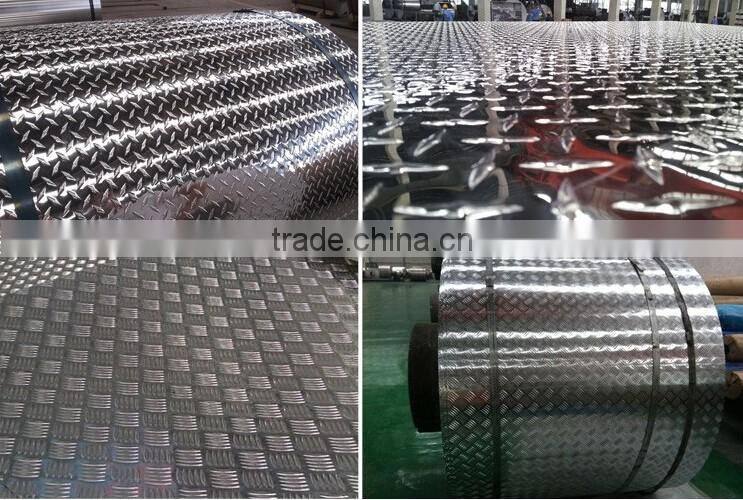 1050 aluminum five bar checker plate for stair