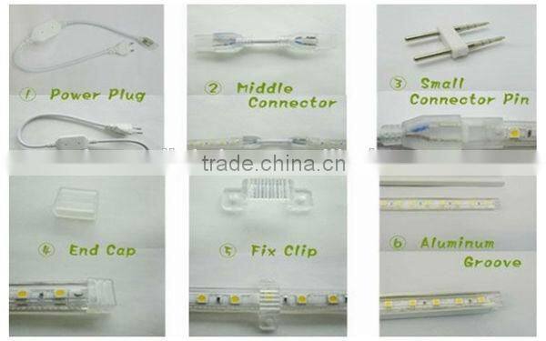 Best Quality high lumen Waterproof 5050 LED strip 220V high voltage