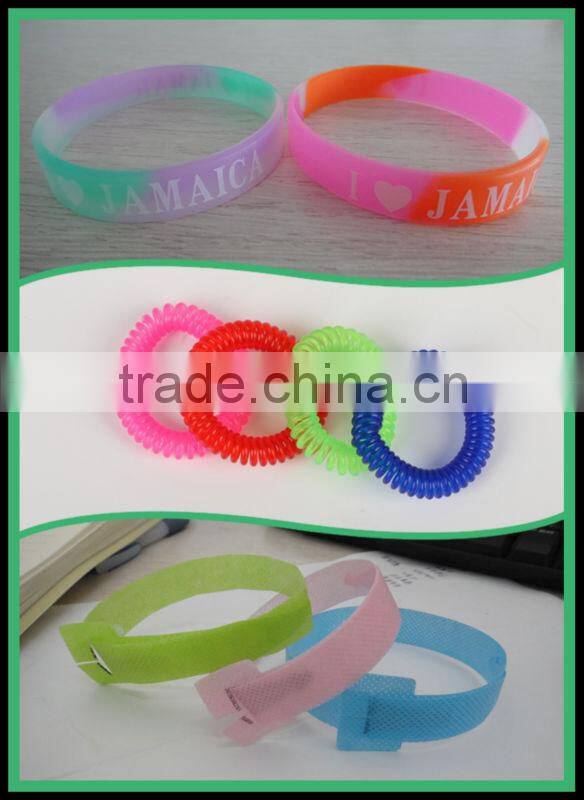 nature plant essential oil silicon mosquito repellent wristband