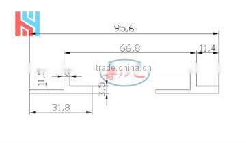 aluminium terracotta fixing system accessories for curtain wall
