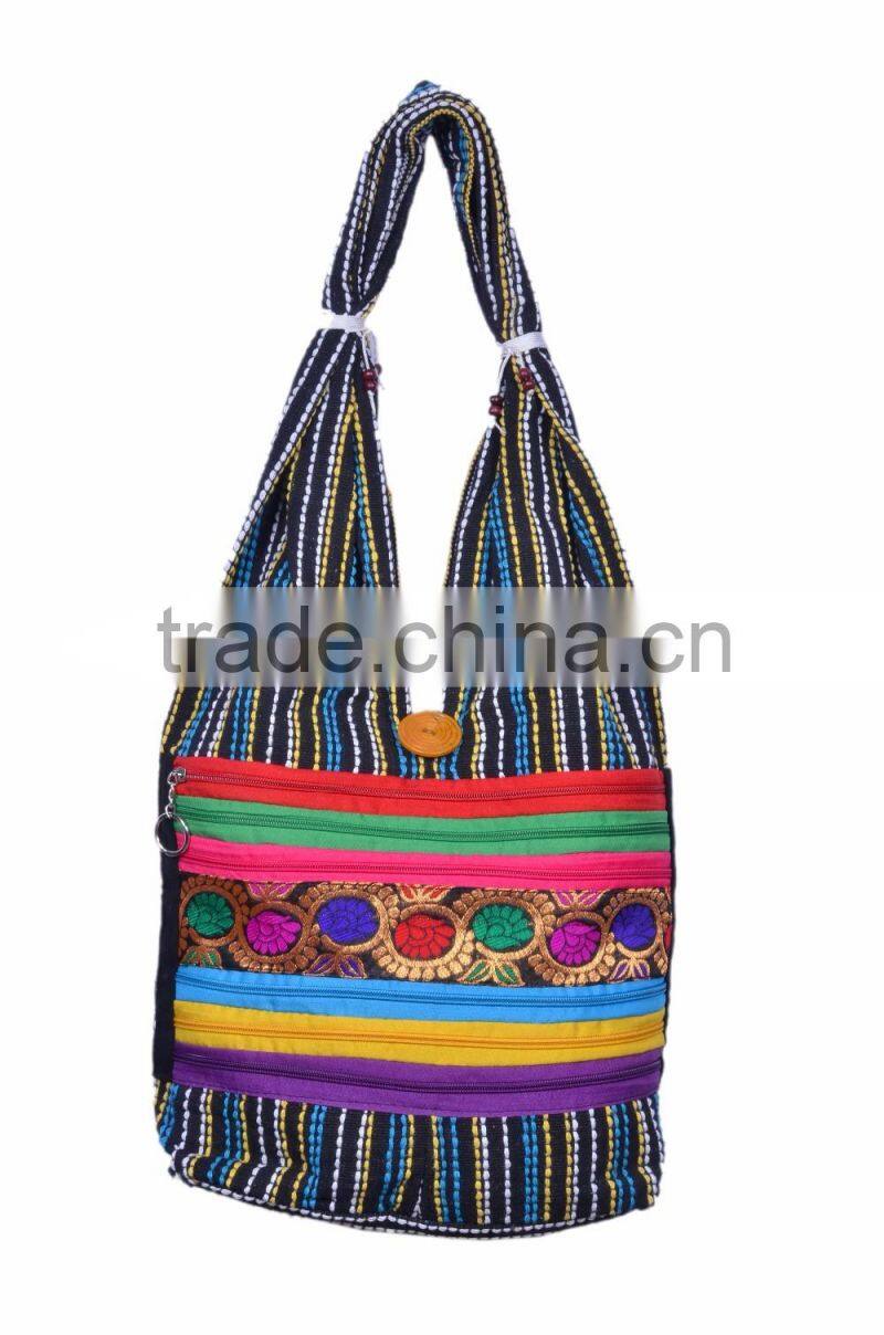 Cotton Fabric Cultural Shoulder Bag