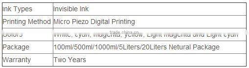 Factory directly supply magical invisible inkjet ink for epson r230 printer