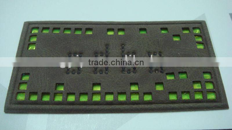 2014 adjustable dicty denim leather patch