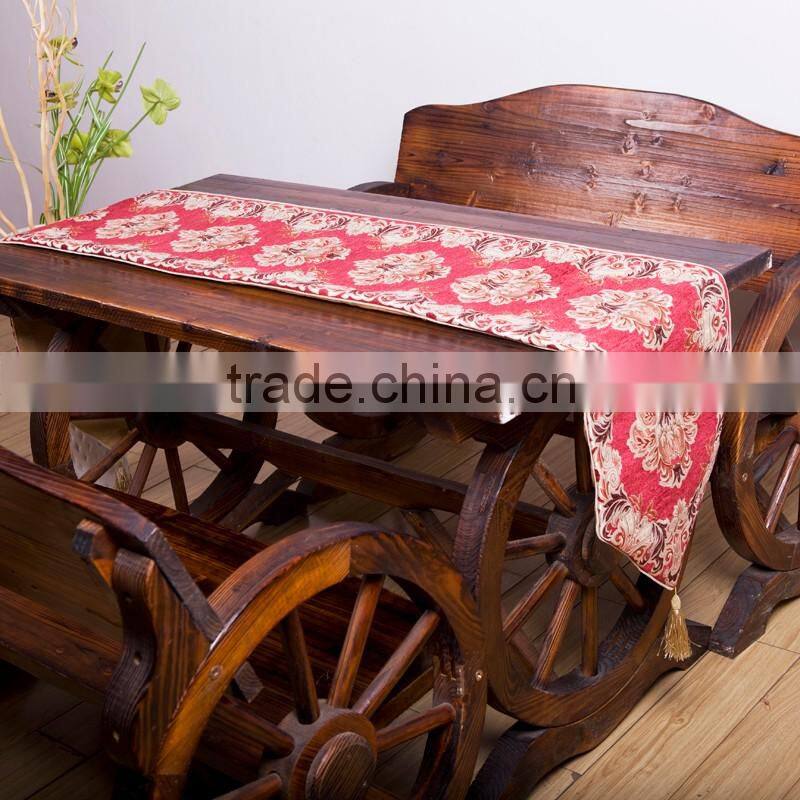 PLUS Jacquard Style and Polyester Cotton Material chevron christmas decor table runners