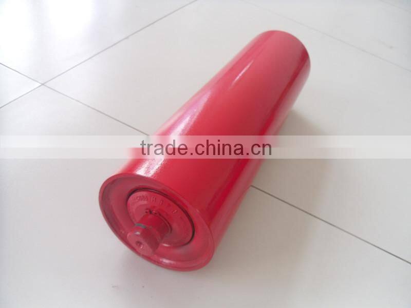 Industry Widely Used 108mm Diameter Troughing Steel Idler For Conveying Cement