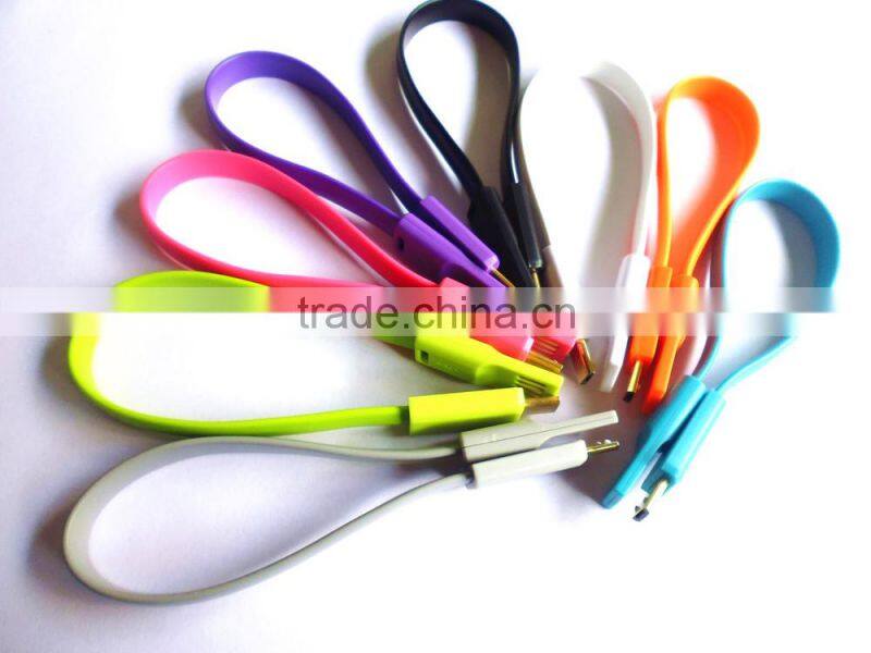 factory price fashion magnetic double sides USB micro cable