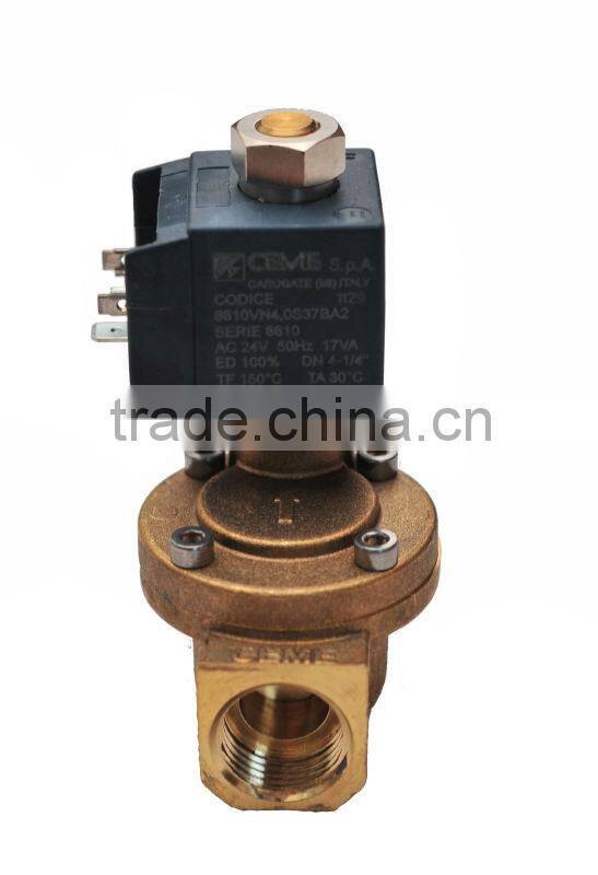 AC 220V FUJI Air Compressor Solenoid Valve 1/2 Inch Normally Open