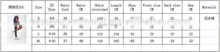 Latest Ladies fashion skinny slim yoga leggings trousers