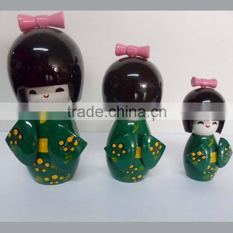 Ningbo Chuang Wooden Fairy Doll , Japanese Nesting Doll
