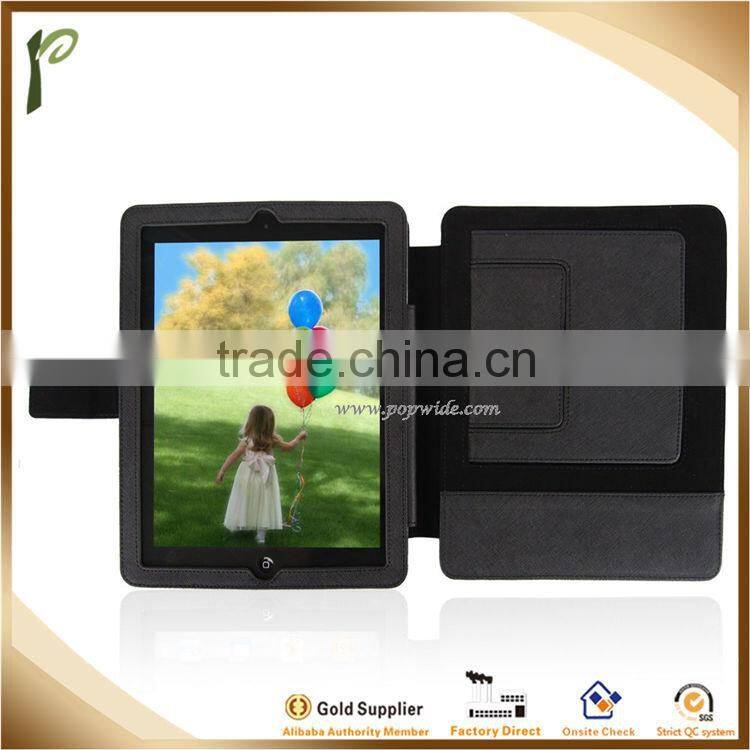 Popwide newest Bracket function PU Leather Case For ipad, belt clip case for ipad mini