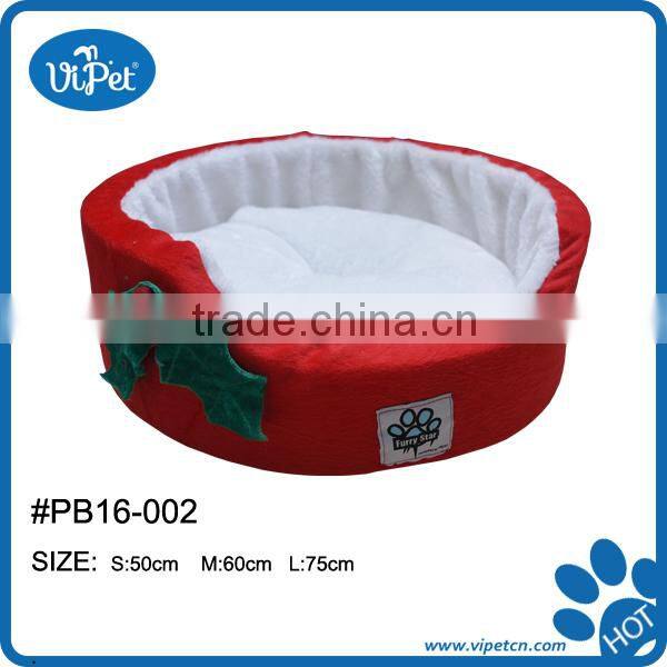 Low price christmas pet round bed