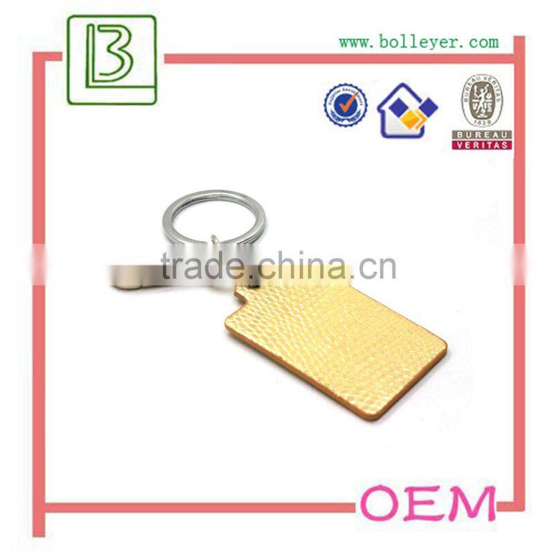Gold Leather Keychain Holder For Wholesale