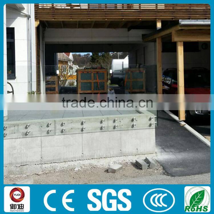 China supplier supply good price exterior glass railing for decking