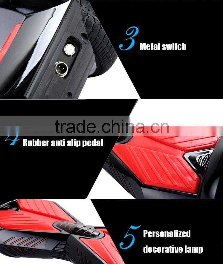 8 inch self balancing electric Scooter with bluetooth and LEDs light