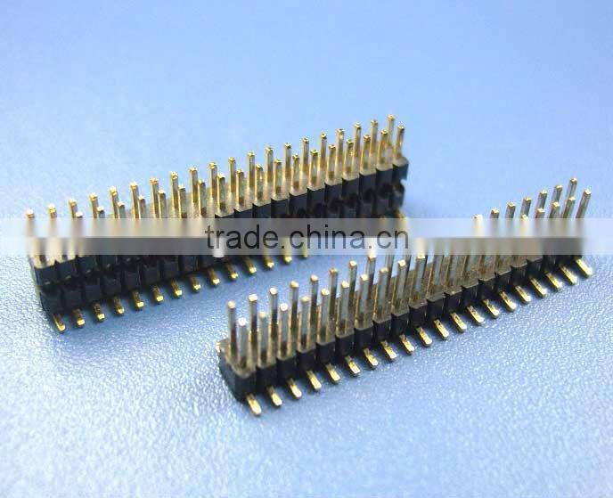 1.0mm Pitch Double Row Double Insulator Pin Header SMT Type Insulator Height=1.5