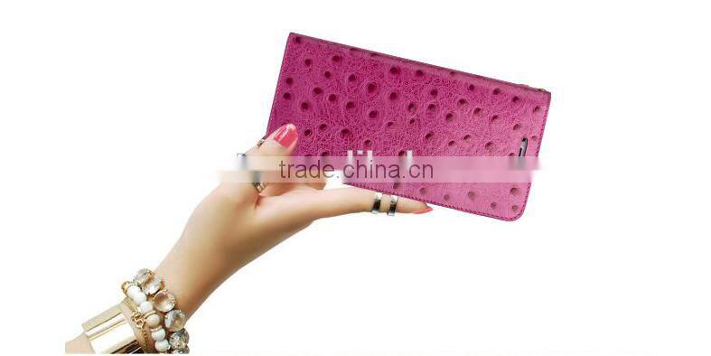 Sexy Purple Mobile Phone Case Wallet Leather Case With Card Slots For iPhone 6