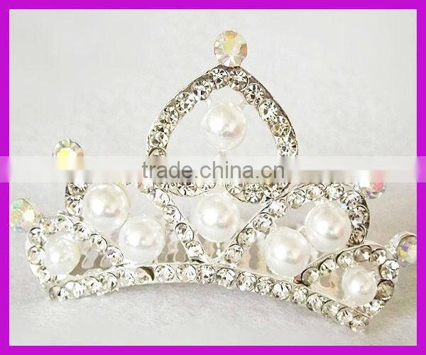 Luxurious rhinestone tiaras combs for bride manufacturers China supplier BY 1873