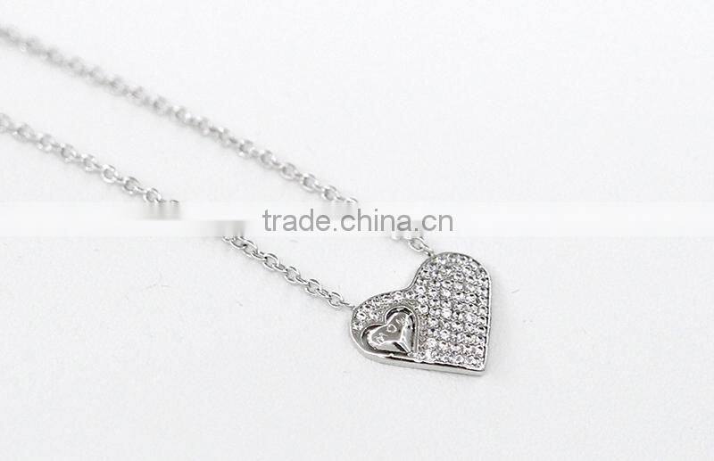 2016 fashion jewlery necklace designs silver plated pendant