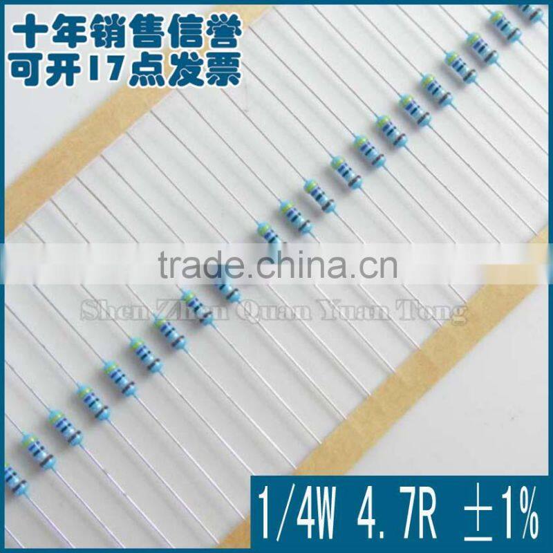 Resistors 1/4W 4.7R 1% NEW