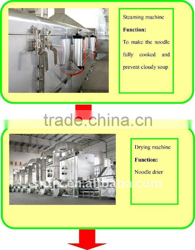 Autoamtic extruding non-fried instant noodle making machine/production line
