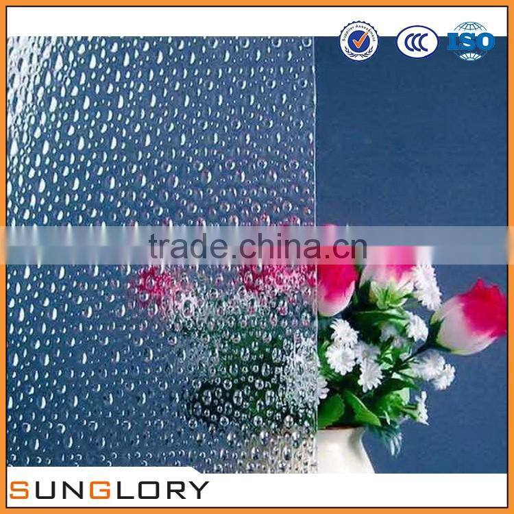 4mm 5mm 5.5mm 6mm blue floral patterned glass