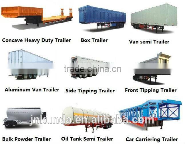 2015 3 Axles Low Bed Semi Trailer/ Heavy Equipment Transport Trailer