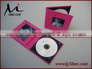 2015 Faux Leather DVD CD Box Holder Album,Black 3PS