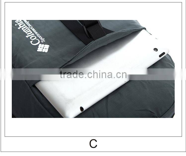 2014 new and fashional backpack beverage dispenser, material polyester folding travel backpack