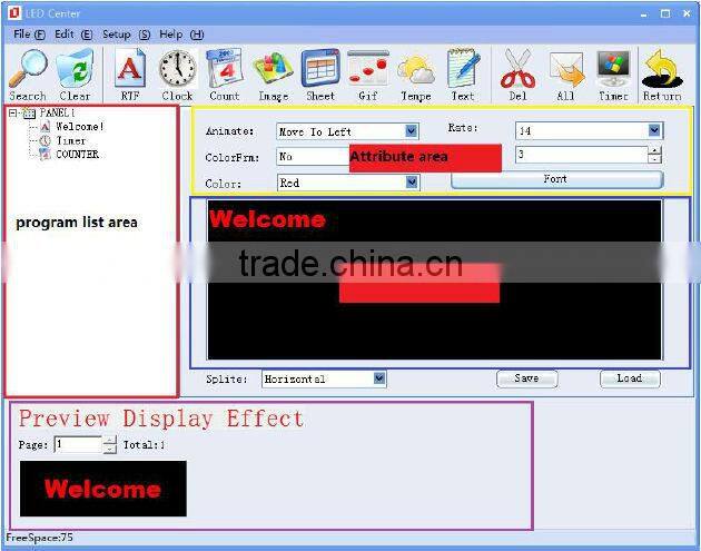 DIP LED advertising Screen/P10 Outdoor Rental LED Display shows time, date,temperature