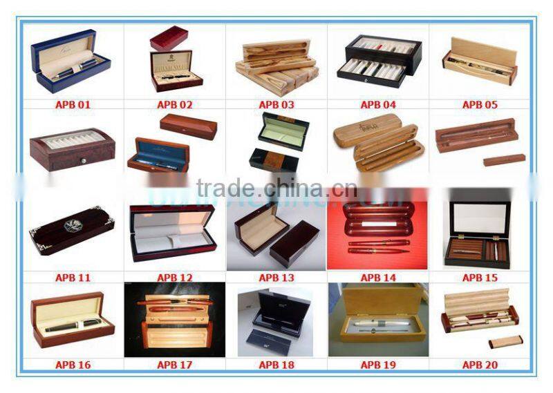 Pen Wooden Box Case Set For Display