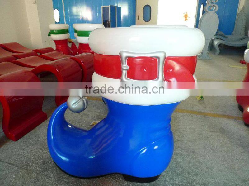 Christmas decoration boots , santa claus's boots