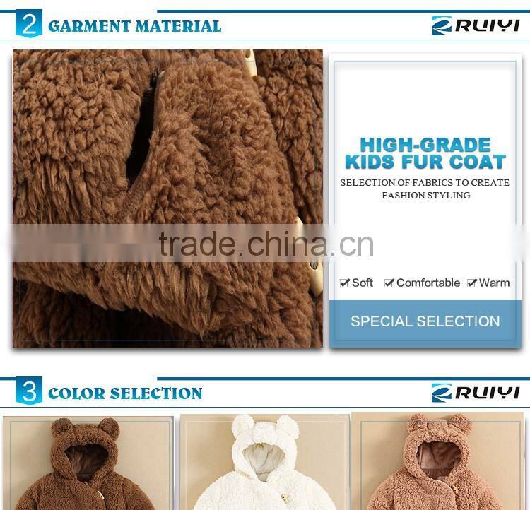 Bestal lamb coral fleece outwear coat for children