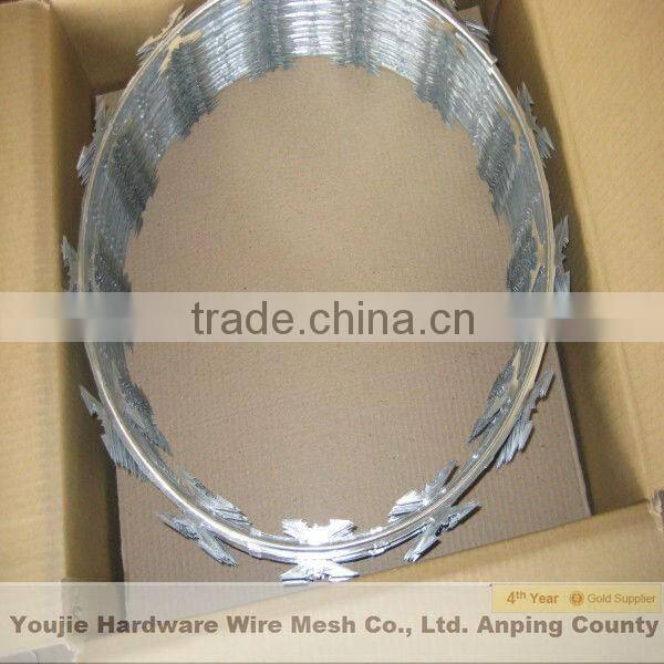 galvanized razor barbed wire hot dipped galvanized razor mesh fence