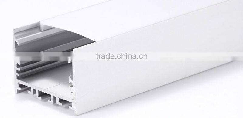 Pendent or Recessed or Surface mounted Linear shape led aluminum profile with wrings