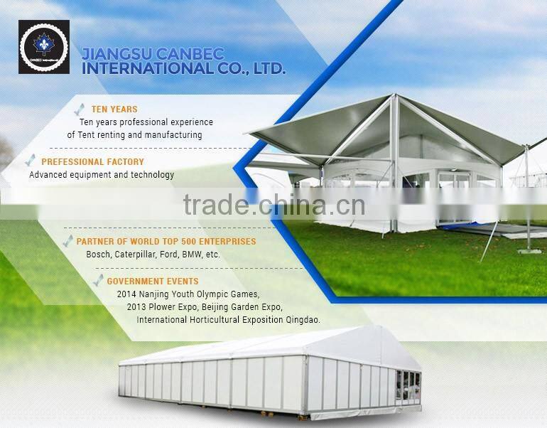 Exhibiton tents with glass windows and glass walls for outdoor activity