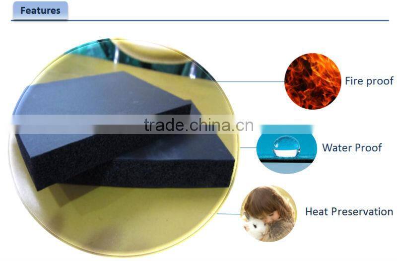 on sale black NBR sponge rubber foam insulation made in china