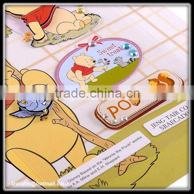 3D Glitter Paper Christmas Cut Outs Clause & Ornaments Wall/Window/Door Sticker / hot sale wall hanging pictures 3d with best qu