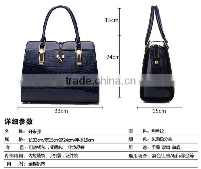Top quality women sling leather shoulder bag PU Lady hand bag
