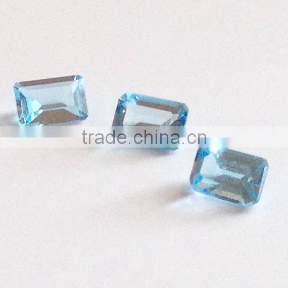 Blue Quartz loose Octagon Faceted Cut Gemstone