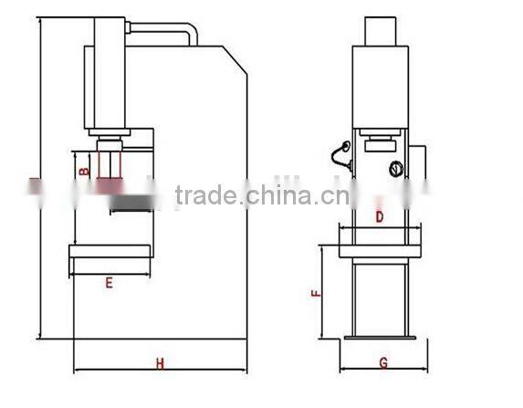 YT41 hot sale c frame hydraulic coin press machine high quality low price