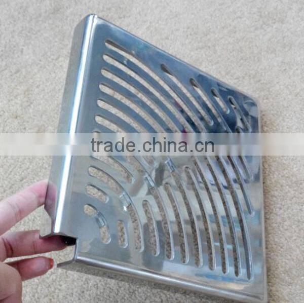 195mm by 195mm stainless steel 304 drain gutter cover swimming pool gutter grating