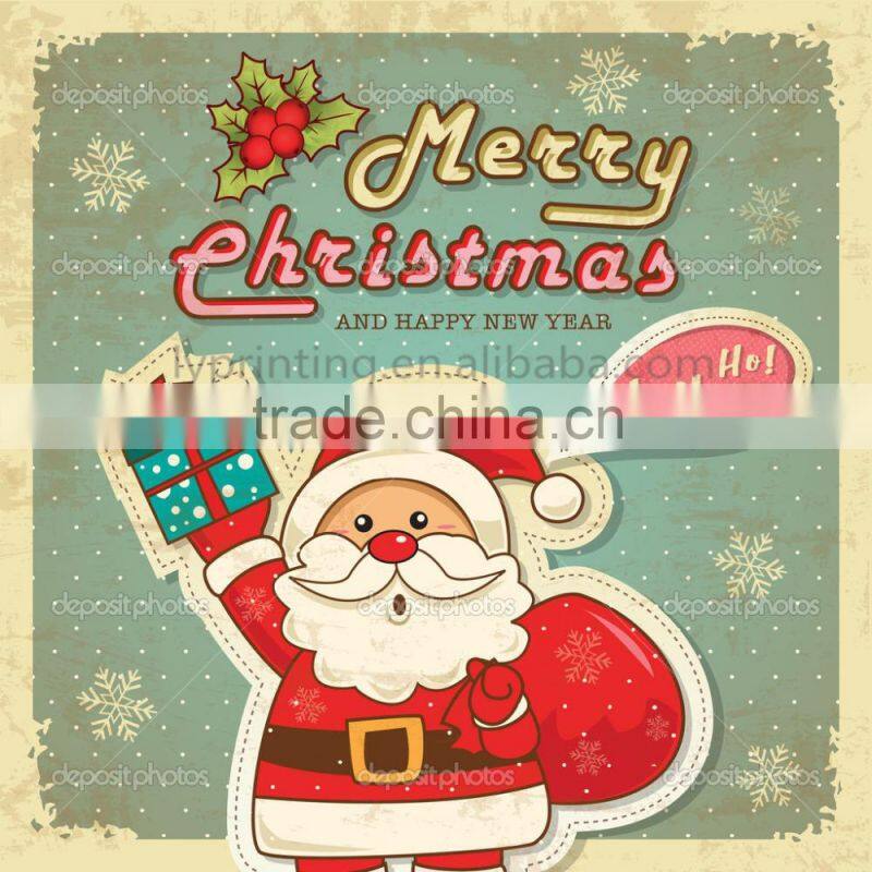 2016 Handmade christmas card new year greeting card printing