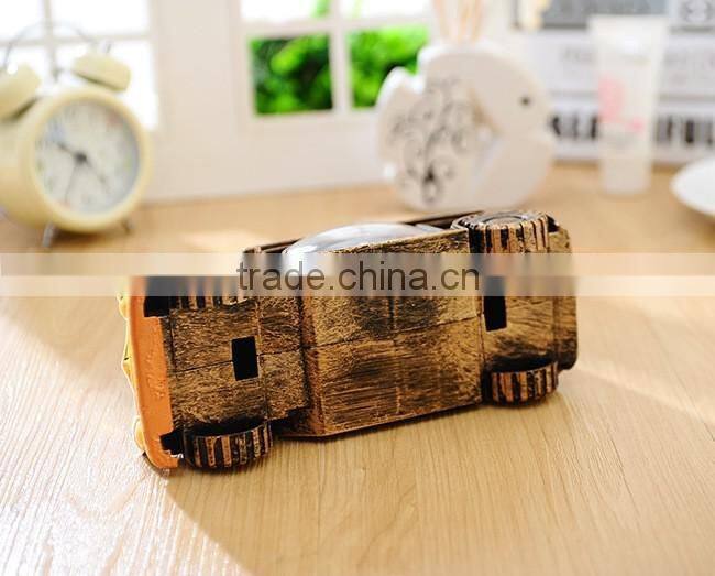 Classic car alarm digital pointer plastic table clock