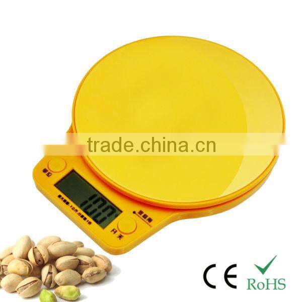 5kg Digital Food Kitchen weighing scale for kitchen,household with plastic-design