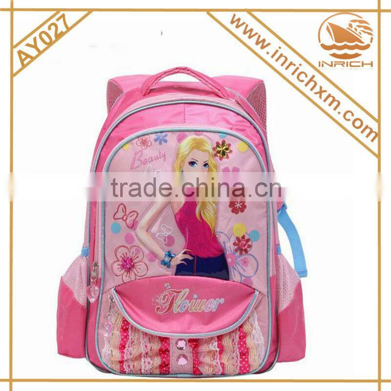 2014 Hot Sale Cute Princess Child School Bag For Girls