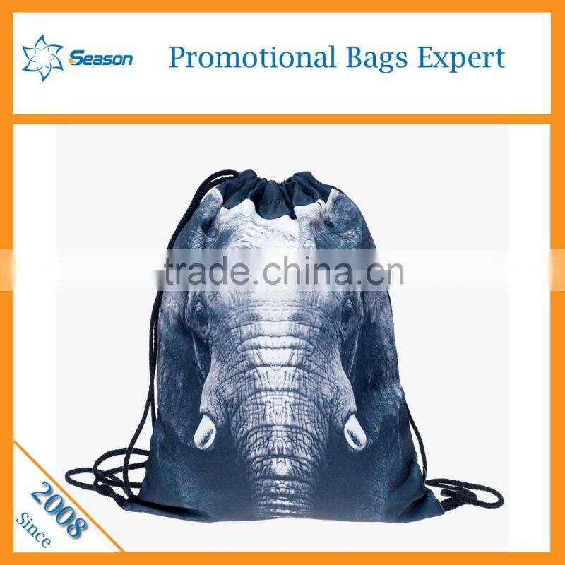 wholesale 3D printed drawstring bags drawstring backpack