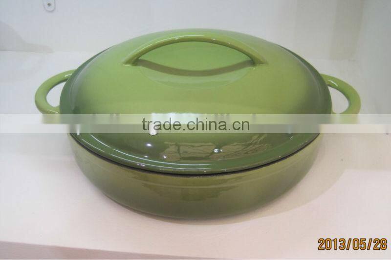 cast iron BBQ baking pan