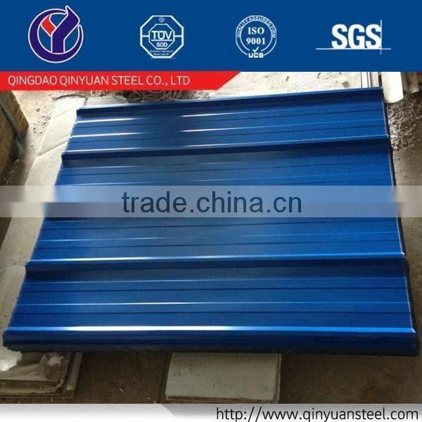 Color galvanized corrugated steel sheet with DX51D+Z Grade Mill Shandong stock