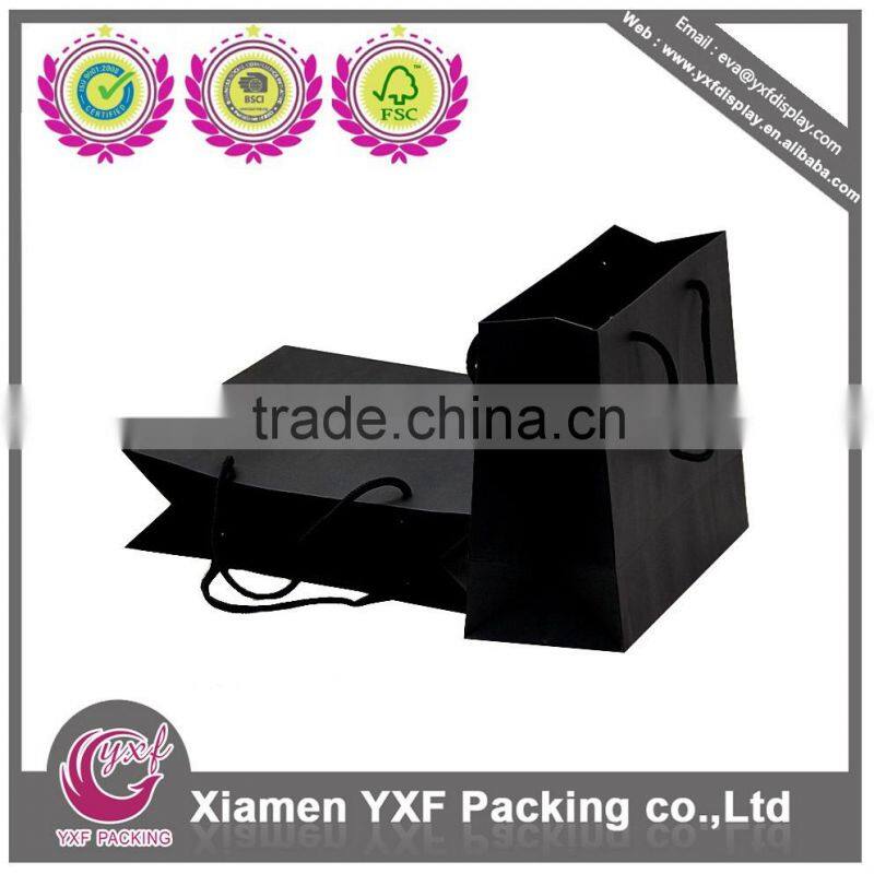 Black cardboard handmade bag