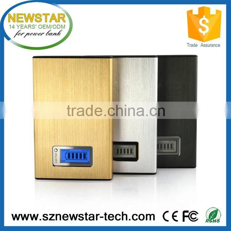 Wholesale High capacity aluminium 12000mah mobile phone power bank